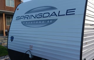 2025 20' Bunkhouse with Front RV Queen Bed, Cute!