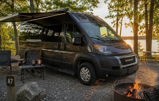 Luxury camper van adventure