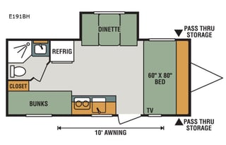 2018 Escape Bunkhouse - SUV towable and sleeps 6!