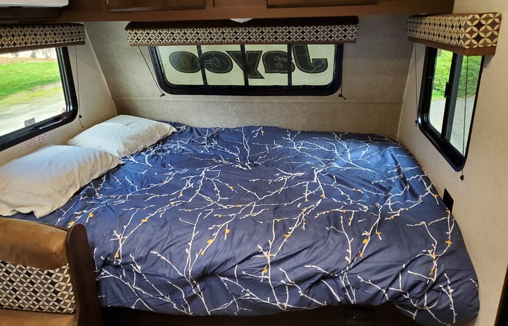 example bed makeup (bedding not included)