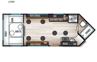 2022 Grey Wolf Fish House by Forrest River