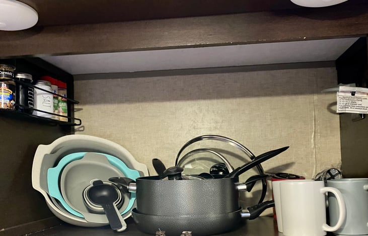 Spices/Serving bowls/Pots, Pans/coffee cups/K-pod coffee maker