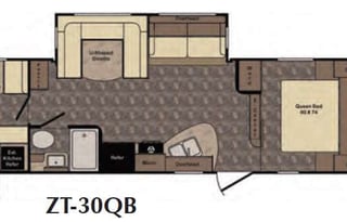 2016 CrossRoads RV Zinger ZT30QB
