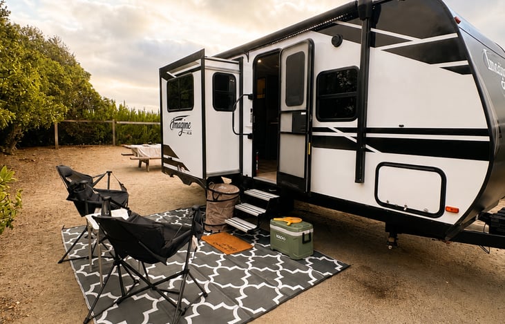 The extra touches are already waiting when you arrive — from your outdoor setup to a cooler stocked with ice + water, because your stay should start the moment you get there.
