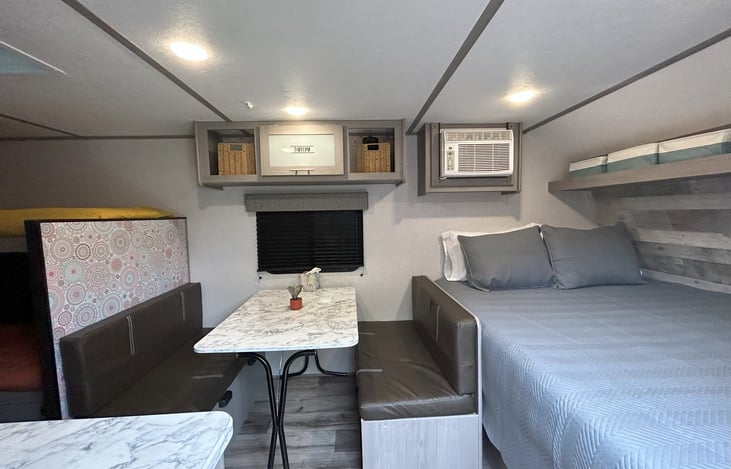 View from entry door looking in at the Dinet Conversion.