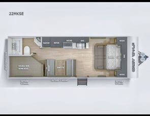 Forest River RV Cherokee Grey Wolf 22MKSE
