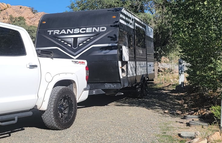 Tucks in nicely to a camping space