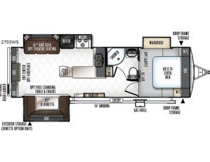 Rockwood Ultra Lite Forest River 2703WS