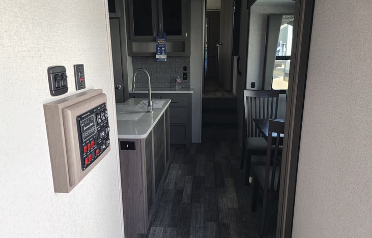 Just another kitchen photo showing you the way into master suite.