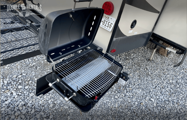 BBQ Grill is Included in Each Rental, it Attaches to the Swivel Mount on the Bumper
