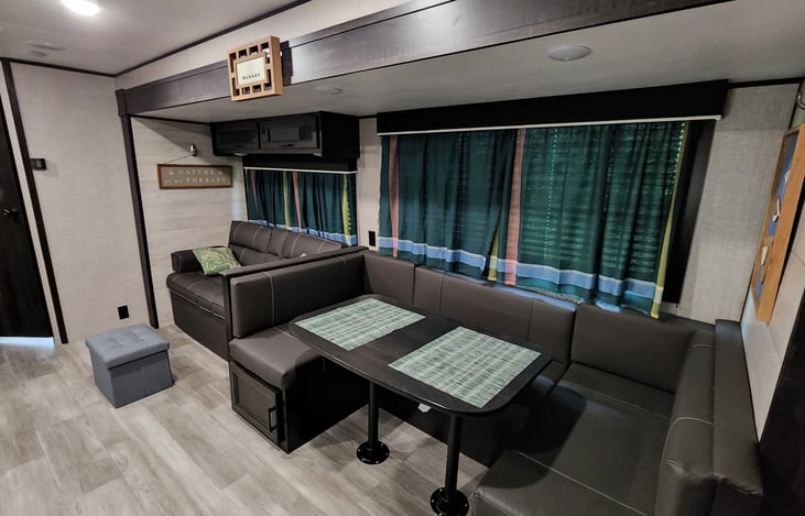 Couch and Dining areas