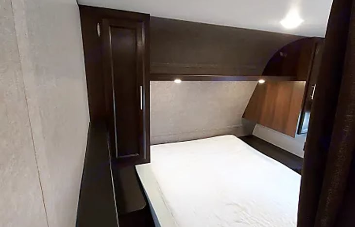 Master bedroom (from left side) w/ reading lights and closets