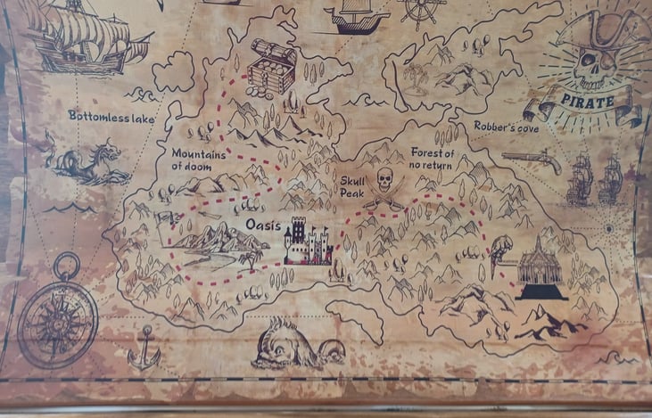 The secret pirate map.