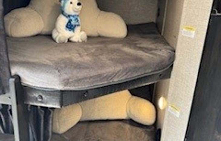 Double Bunks!! - With lighting, personal USB Ports and Charging.