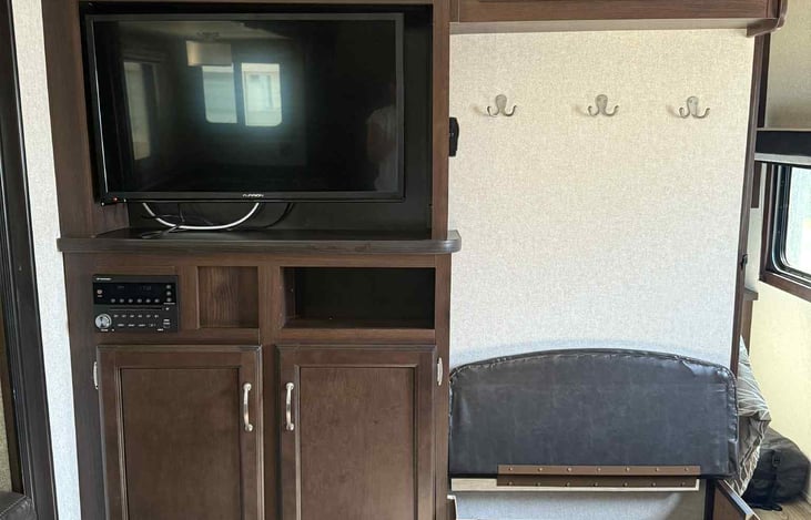 Entry way and Entertainment center