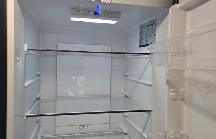 Clean and cold fridge/ freezer.