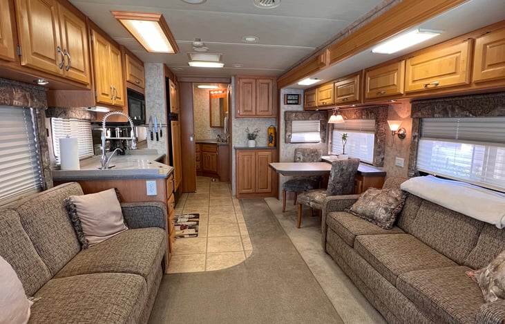 Slides out (Driver side)