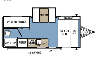 S'mors Roomy Family Friendly Lightweight Bunkhouse