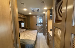 The 2 bathroom RV. No more waiting in line.