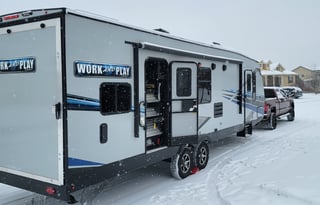 Work and play toyhauler