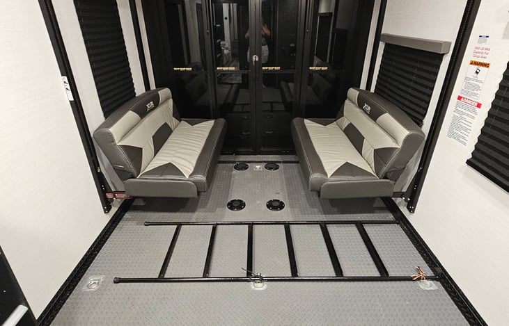 There is 2 tables that can be put in front of the sofa for more dinning space