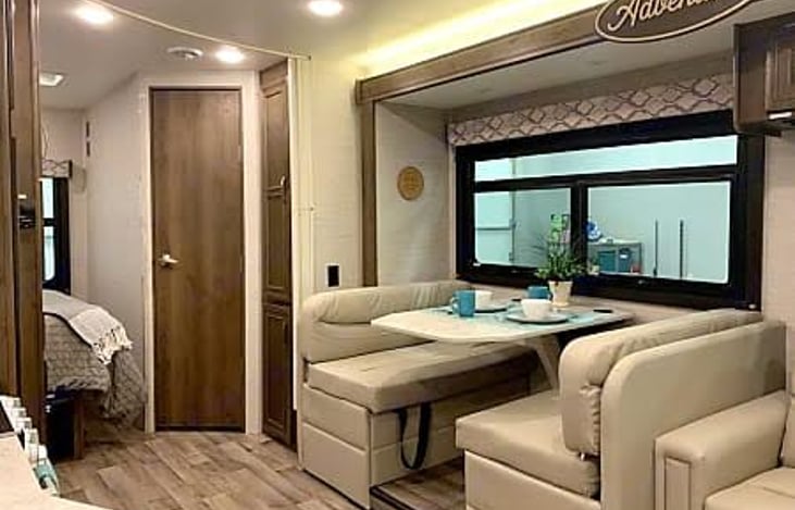 Dinette converts into full size bed.