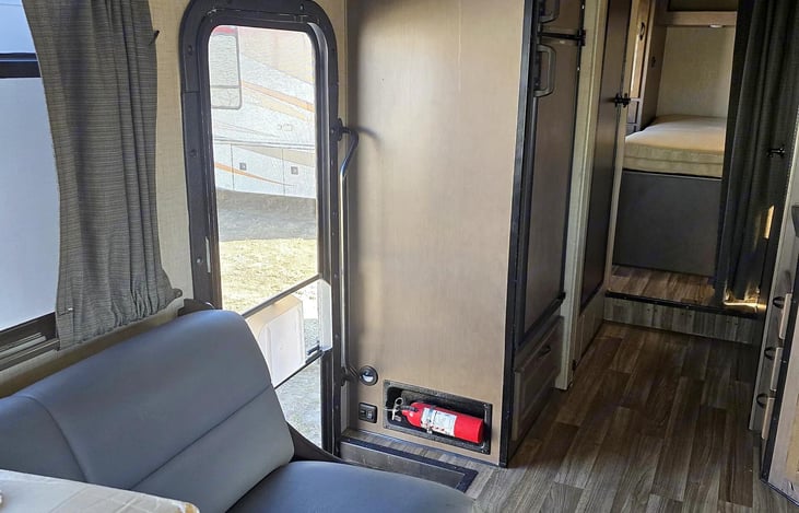 Interior: Living Area, Front, facing back toward entrance / master bedroom