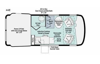 Great family escape 4 seatbelts 4 beds