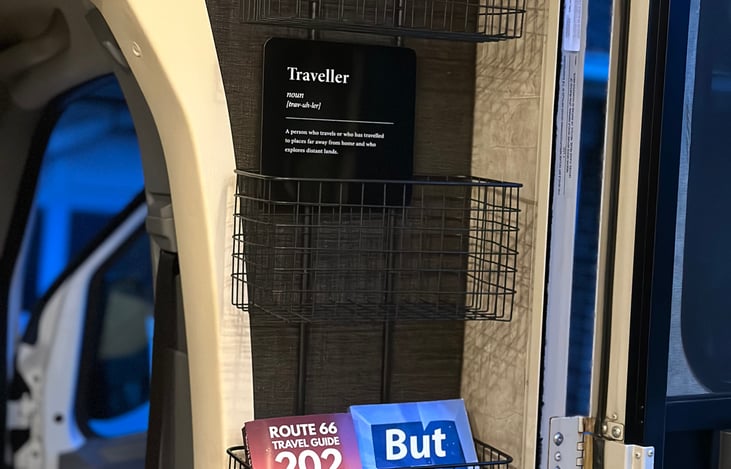 storage basket near entrance door.