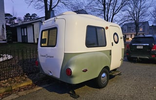 Cozy Green Lima Bean Camper