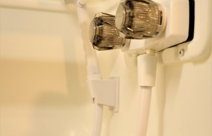 Bathroom with shower (hot water)