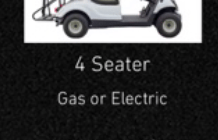 4 seater Golf cart can be added to the rental.