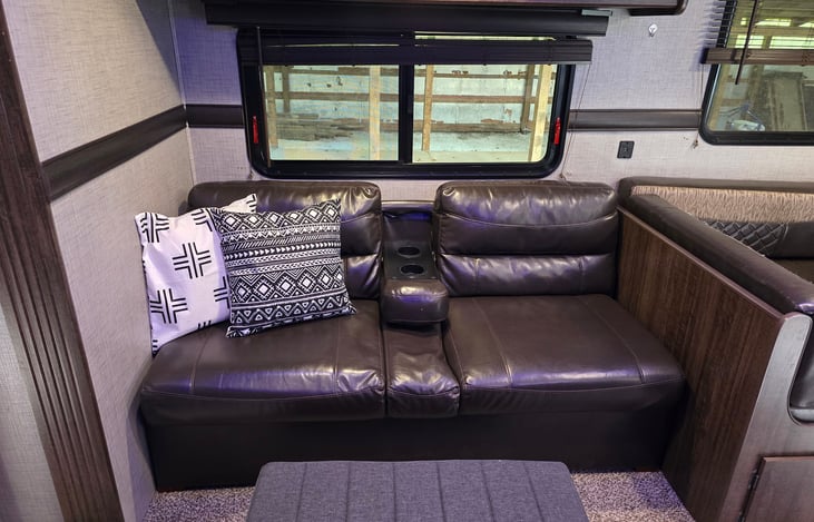 Fold down sofa in main living area