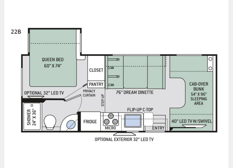 Class C Motor Home rentals in Anchorage
