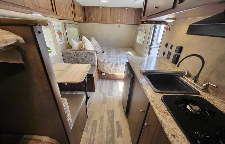 A look from the back towards the entry