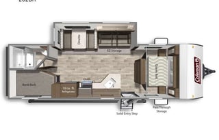 2022 Dutchmen RV Coleman Lantern LT Series 262BH