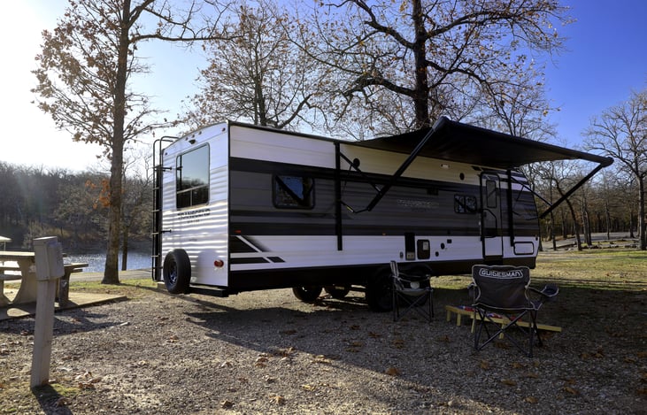 Experience "Loyal" with our 2022 Grand Design Transcend Xplor 251BH located near Table Rock Lake near Branson Missouri and Lake Of The Ozarks. Thank you from us at StoneMountainRVs(dot)com