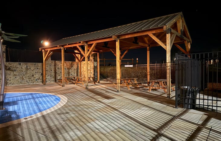 Pavilion by the pool