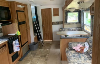 Montana Adventure Camper bunk house & slide out.