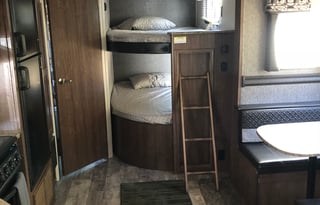 Family fun bunkhouse travel trailer
