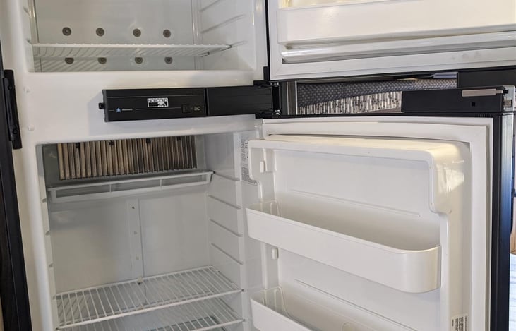 small refrigerator with freezer