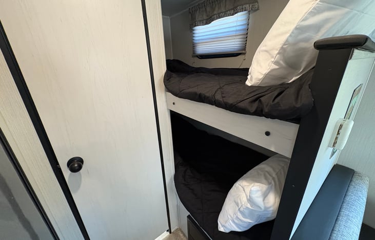 Twin bunks 68 inches long.