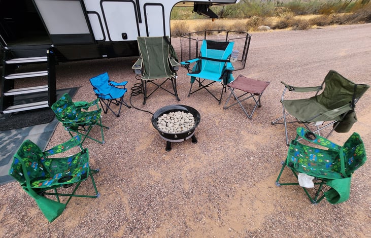 Campfire Pit and Chairs