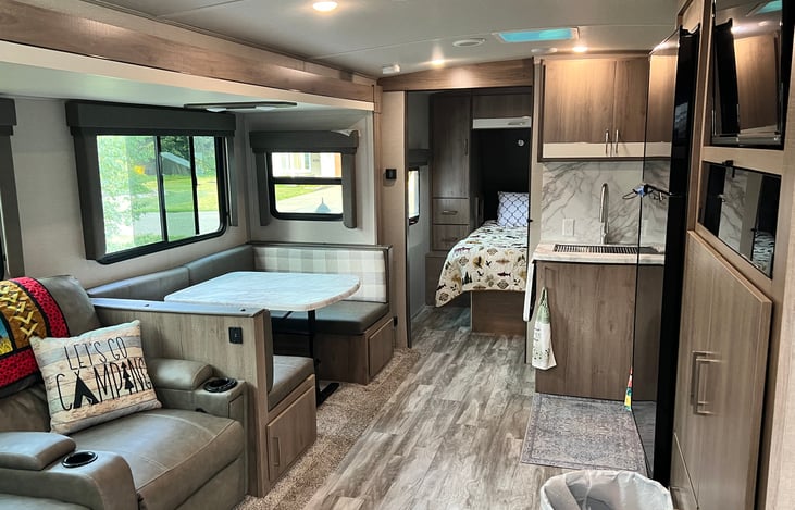 Lots of space in the living areas.