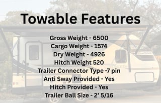 "Thompson" Easy Tow!  Great for Small Families