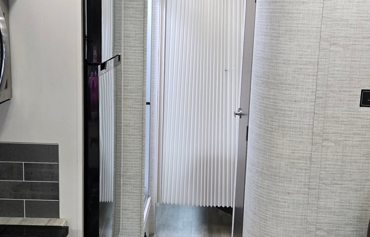 Privacy screen for bedroom.