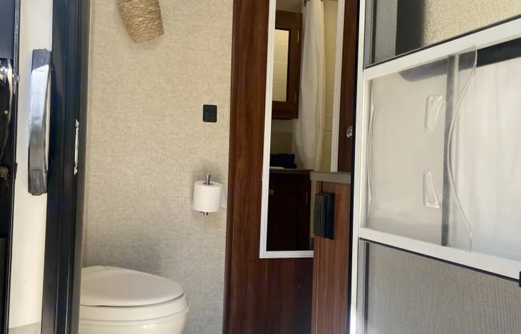 Bonus exterior door leading to bathroom