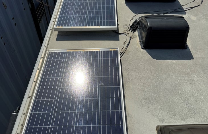 200 Watt Solar panel to charge the house batteries when dry camping