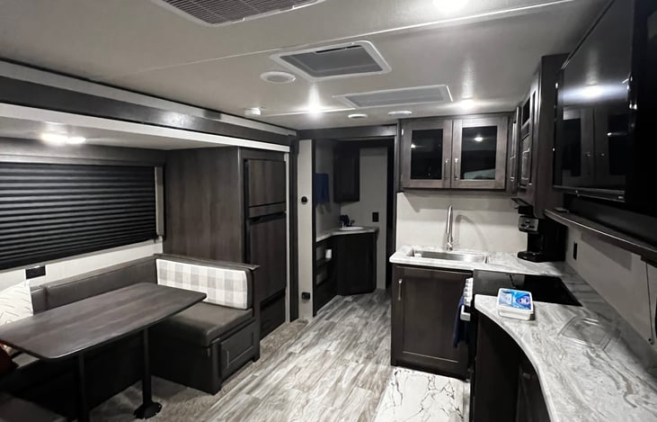 Spacious Kitchenette slide out and Kitchen