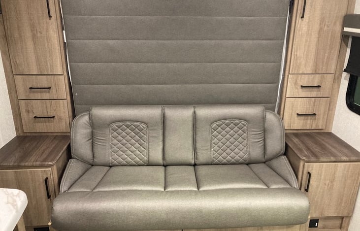 Comfy couch with drink holder